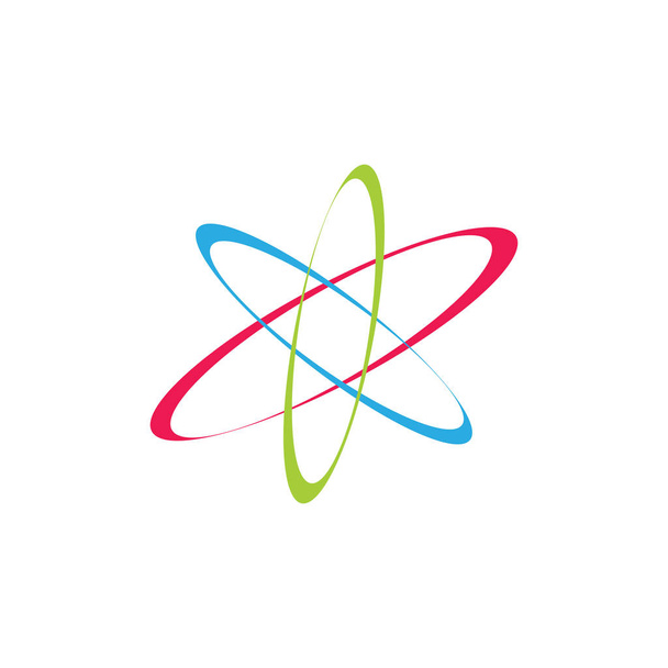 cercle abstrait atomique courbes simples logo vecteur
 - Vecteur, image