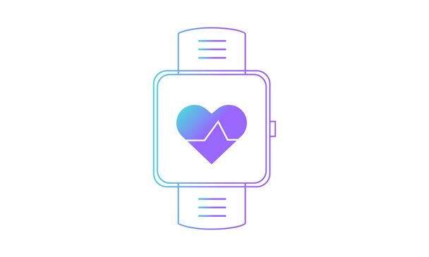 icona smartwatch, icona del battito cardiaco smartwatch. icona vettoriale stile gradiente
 - Vettoriali, immagini