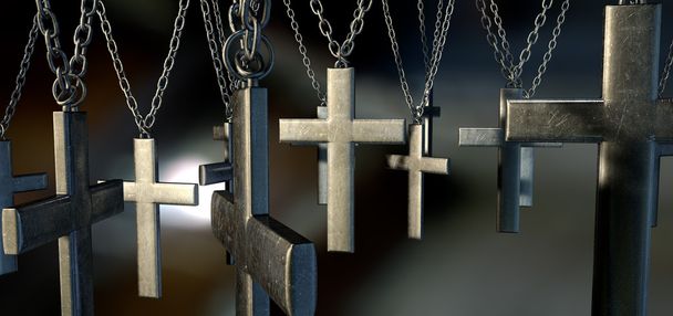Crucifix suspendu Fermer
 - Photo, image
