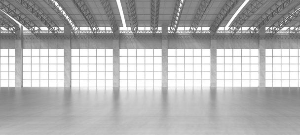Prázdný interiér továrny - Fotografie, Obrázek