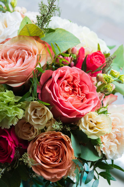bouquet of flowers in the floristry shop wedding salon - Φωτογραφία, εικόνα
