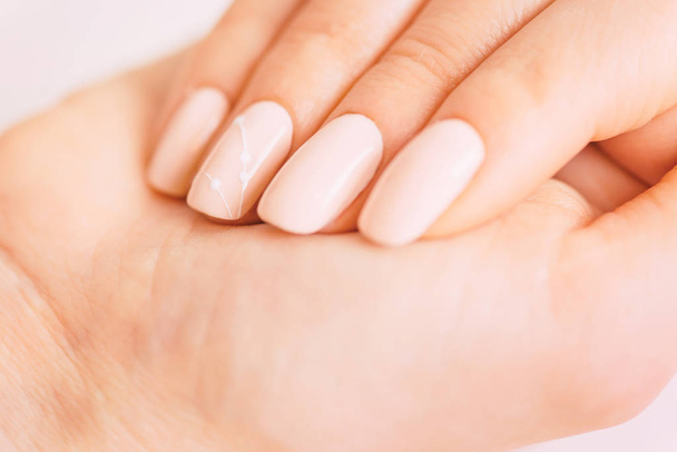 Female hand with professional manicure. - Zdjęcie, obraz