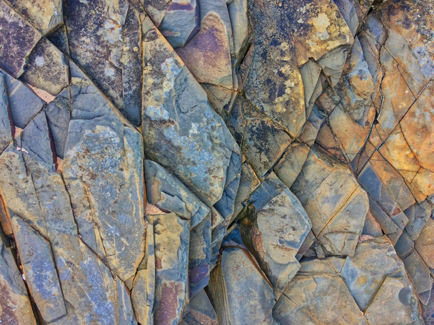 kaya, taş dokusu, arka plan olarak taş katmanları - Fotoğraf, Görsel