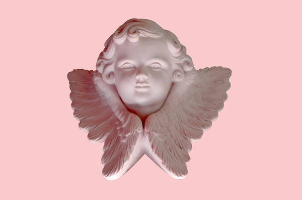 Angelic cupid statue - vintage retro effect style picture  - Photo, Image