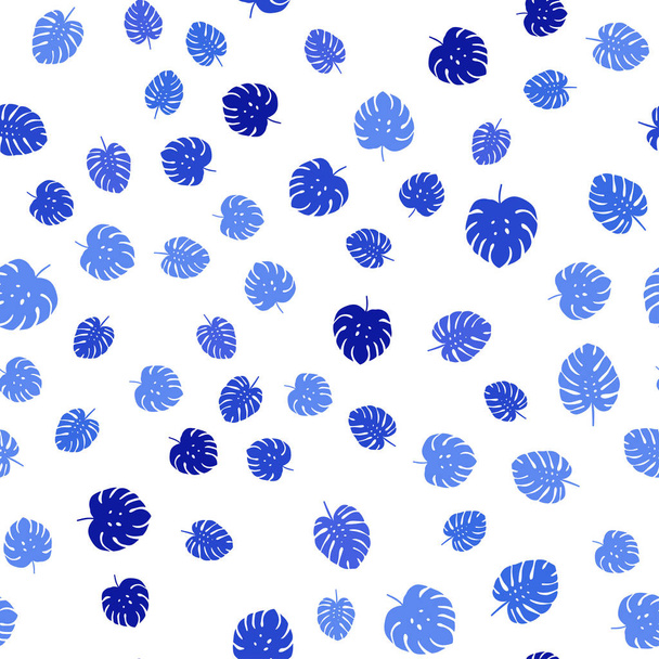 Светло-синий вектор бесшовный абстрактный фон с листьями. листья на размытом абстрактном фоне с градиентом. Шаблон для визитных карточек, сайтов
. - Вектор,изображение