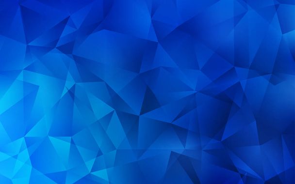 Light BLUE vector polygon abstract layout. A sample with polygonal shapes. A completely new design for your leaflet. - Vector, Image