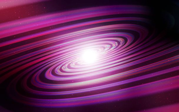 Dark Purple, patrón vectorial rosa con estrellas del cielo nocturno. Ilustración de colores brillantes con estrellas astronómicas brillantes. Patrón para sitios web de astronomía
. - Vector, imagen