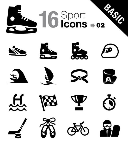 Basic - sportovní ikony - Vektor, obrázek