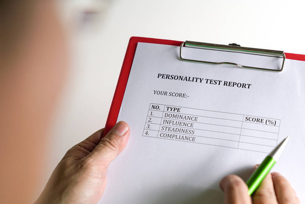 Personality Test or Assessment Form - Foto, imagen