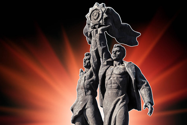 Monument van de volkeren vriendschap in Kiev - Foto, afbeelding