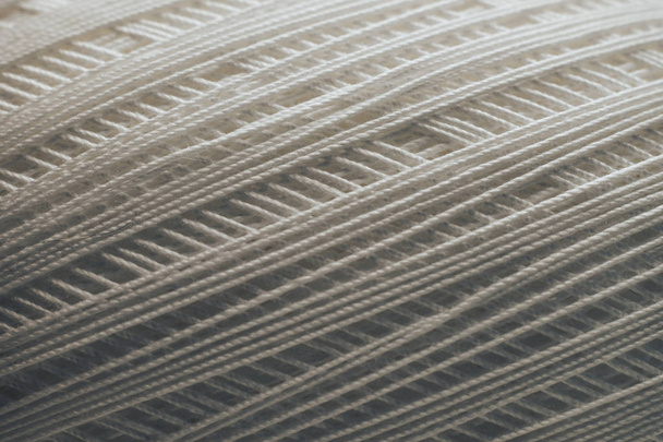 bundles of woolen threads background. Macro view. - Photo, Image