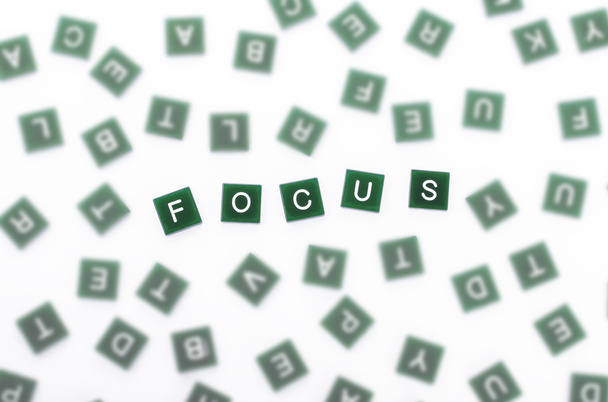 Focus - Des lettres claires contre le flou
 - Photo, image