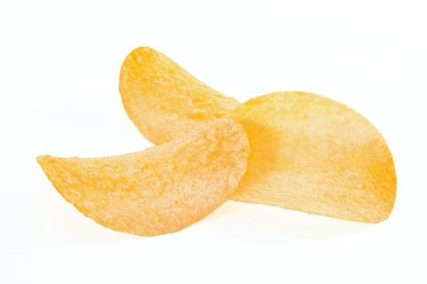 potato chips isolated on the white background - Foto, imagen