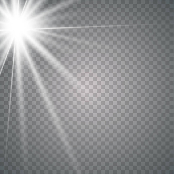 Vektorový průhledný sluneční svit zvláštní objektiv. - Vektor, obrázek