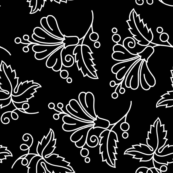 Abstract pattern black and whit doodle - Vettoriali, immagini