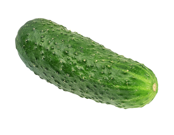 komkommer geïsoleerd op witte achtergrond - Foto, afbeelding
