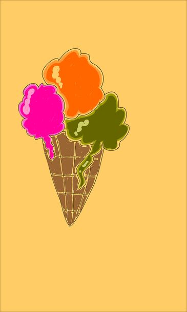 Ice cream - Vector, Image