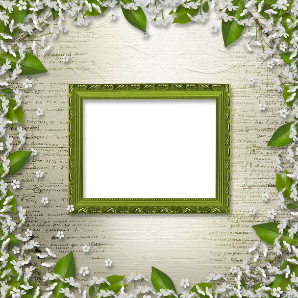 Writing abstract background with frame - Foto, Imagen