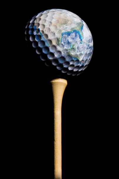 Earth Golf Ball - Foto, Bild