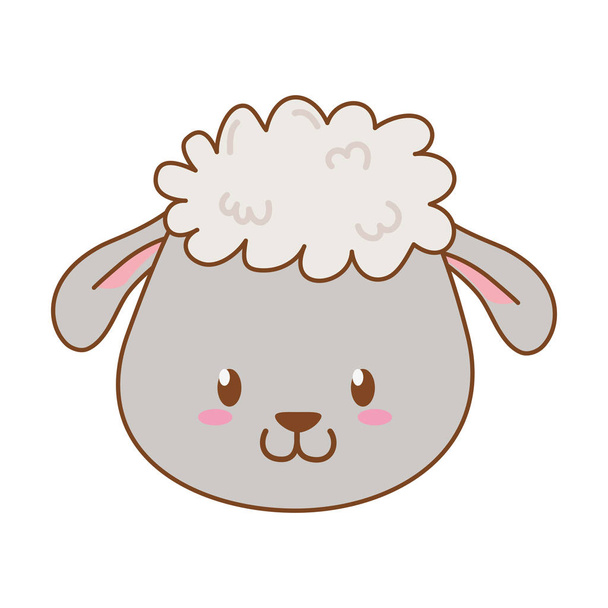 lindo oveja bosque carácter
 - Vector, Imagen