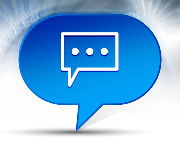ícone de comentário azul bolha fundo
 - Foto, Imagem