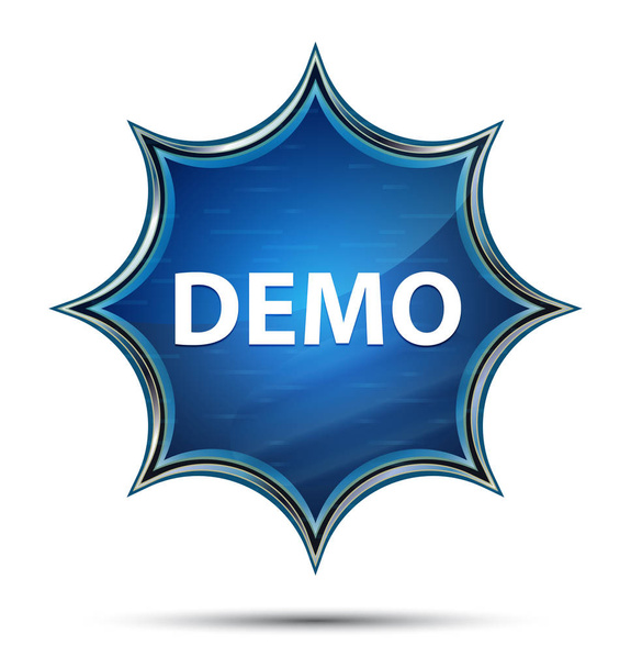 Demo magico vetro sunburst pulsante blu
 - Foto, immagini