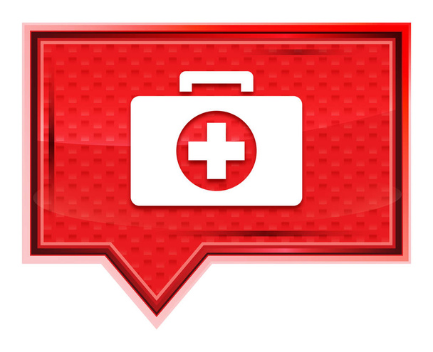 First aid kit icon misty rose pink banner button - Photo, Image