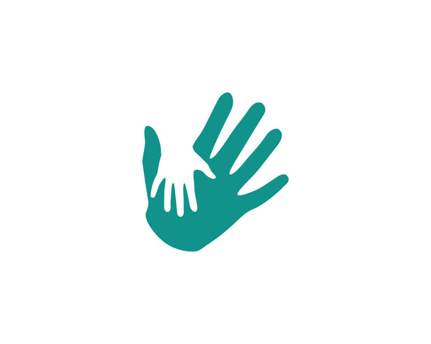 Рука Догляд за логотипом Шаблон Векторна піктограма
 - Вектор, зображення