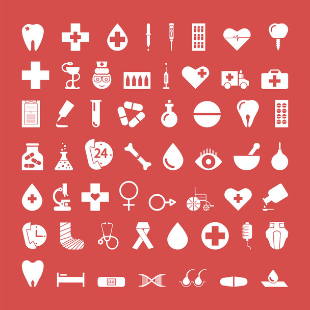 medical icons set. - Vector, Image
