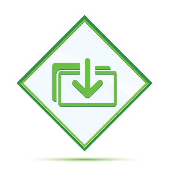 Descargar icono de archivos moderno botón de diamante verde abstracto
 - Foto, Imagen