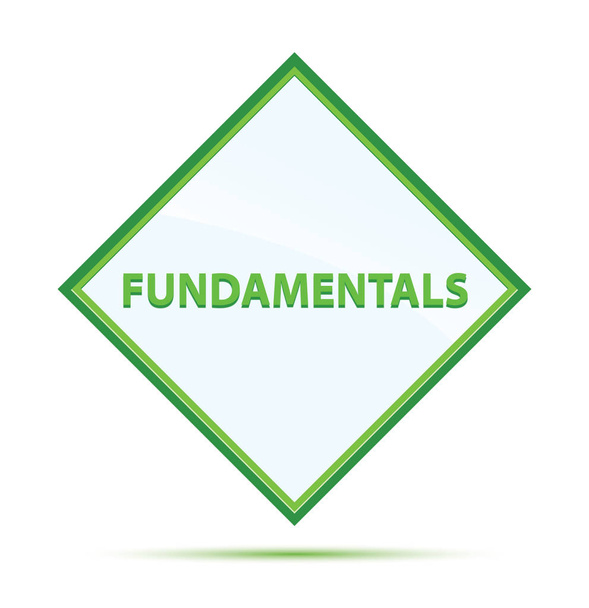 Fundamentals modern abstract green diamond button - Photo, Image