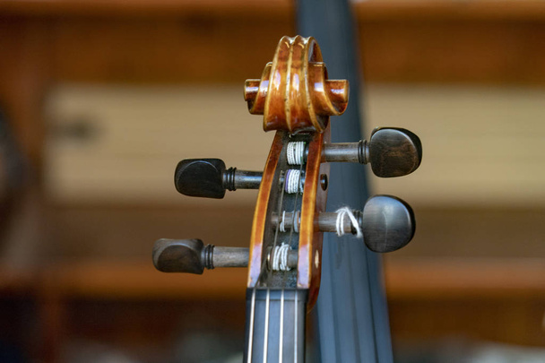 Violin detail close up instrument - Foto, Imagem
