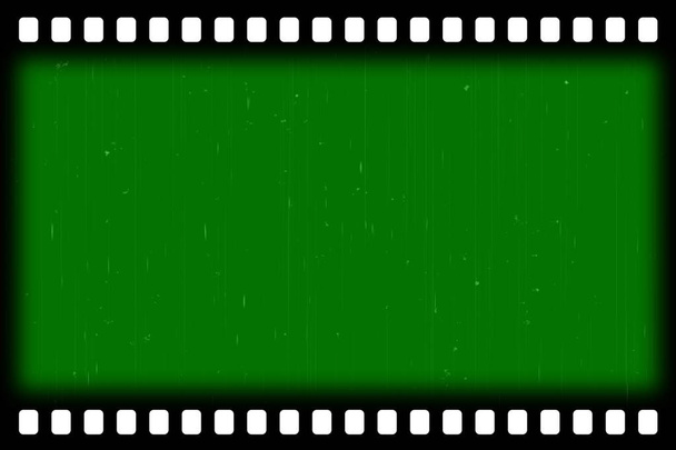 Old film effect - green screen - Photo, Image