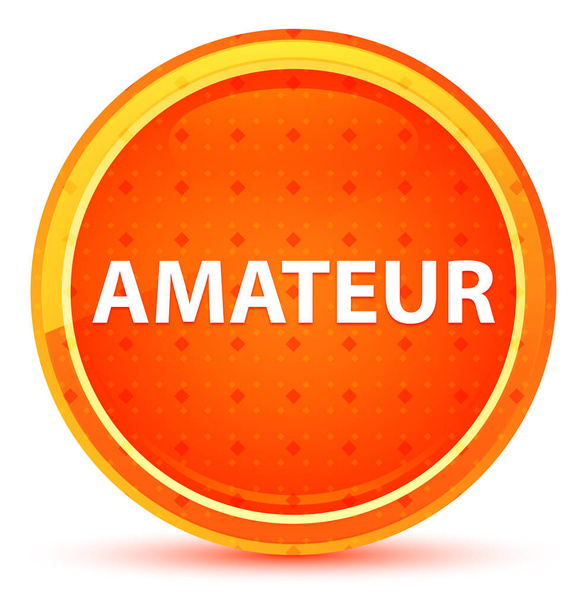 Amator Natural pomarańczowy okrągły przycisk - Zdjęcie, obraz