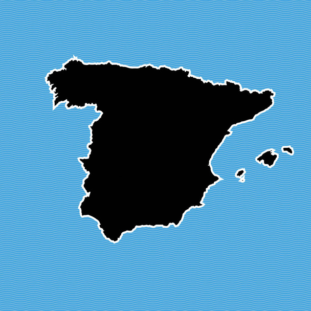 Spanyolország Térkép-sziget - Vektor, kép