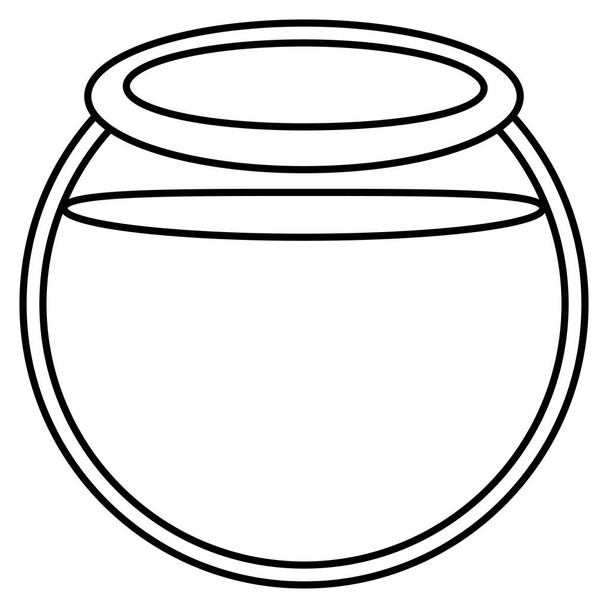 акваріумна чаша скляна іконка
 - Вектор, зображення