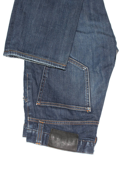 Складные синие джинсы
 - Фото, изображение