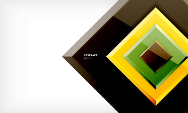 Fondo abstracto geométrico, diseño cuadrado moderno
 - Vector, Imagen