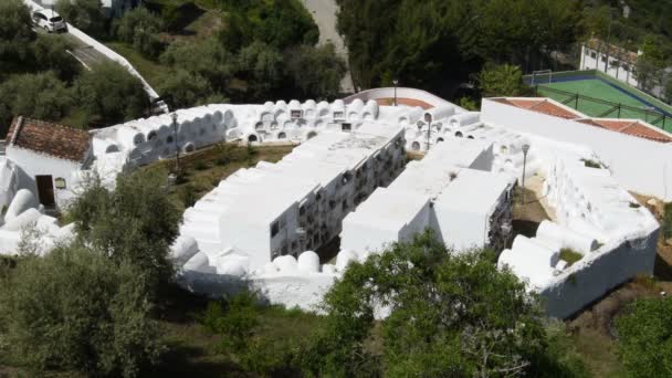 Round cemetery in Sayalonga, Andalucia, Spain - Footage, Video