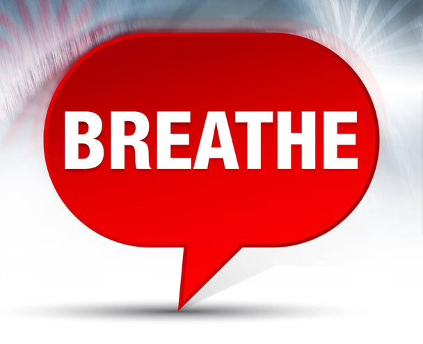 Breathe Kırmızı Bubble Arka Plan - Fotoğraf, Görsel