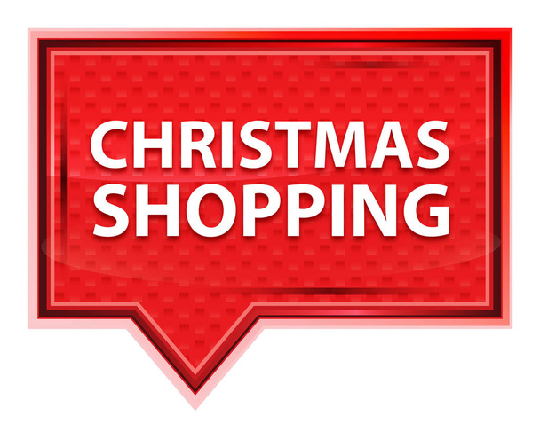 クリスマスショッピングミスティローズピンクのバナーボタン - 写真・画像