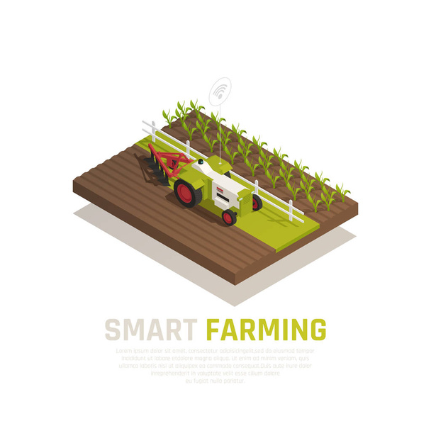 Smart Farming Zusammensetzung - Vektor, Bild