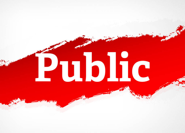 Публічний червоний пензлик Абстрактний фон ілюстрація
 - Фото, зображення