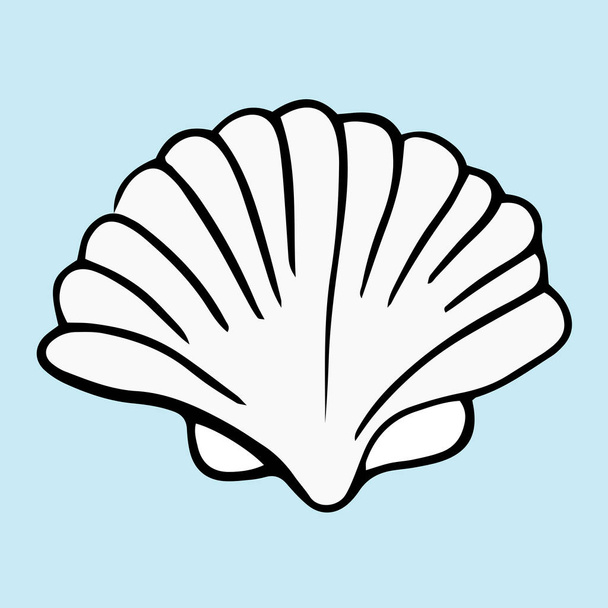 Seashell lato ilustracja wektor  - Wektor, obraz