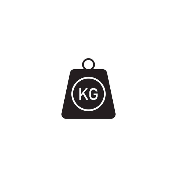 Kilogram vector icon flat style isolated on white background - Vector, Image