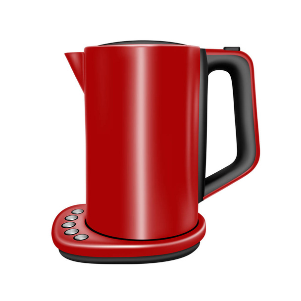 Electric kettle in vector. - Διάνυσμα, εικόνα