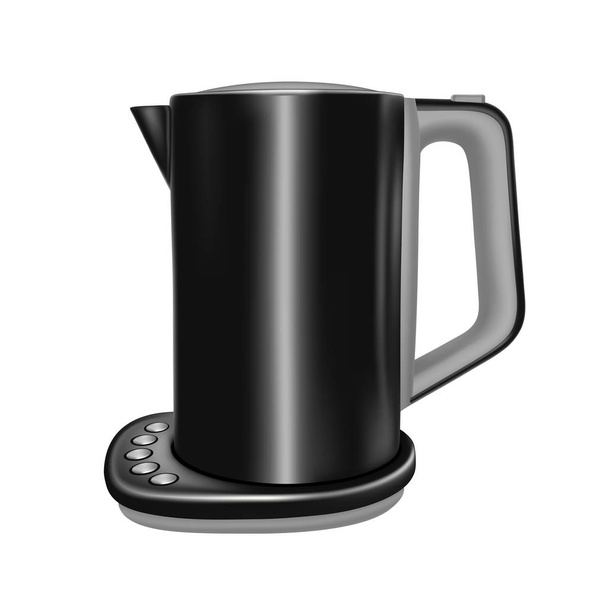 Electric kettle on a stand in the vector. - Vecteur, image