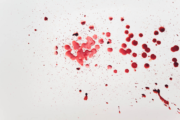 Fresh human bright red blood on floor. - Fotoğraf, Görsel