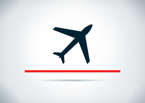 Plane icon abstract flat background design illustration - Photo, Image
