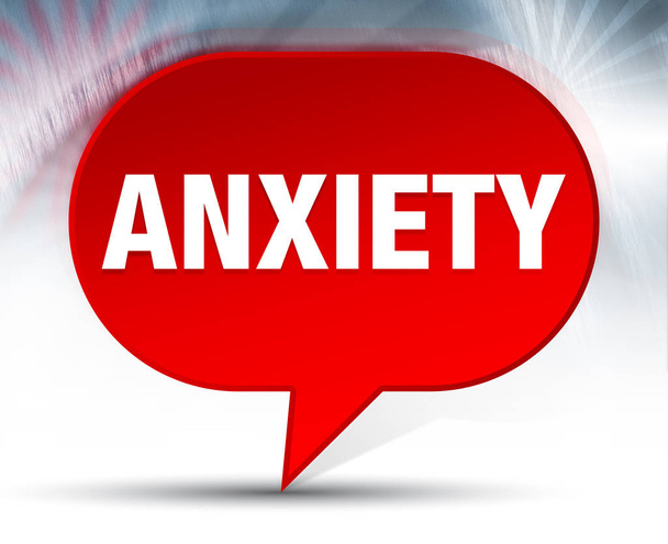 Anxiety Red Bubble Background - Photo, Image